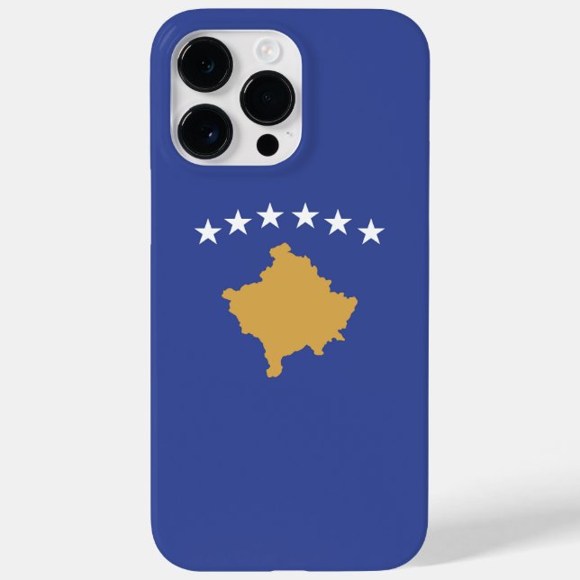 Kosovo-Flagge Case-Mate iPhone 14 Pro Max Hülle (Rückseite)