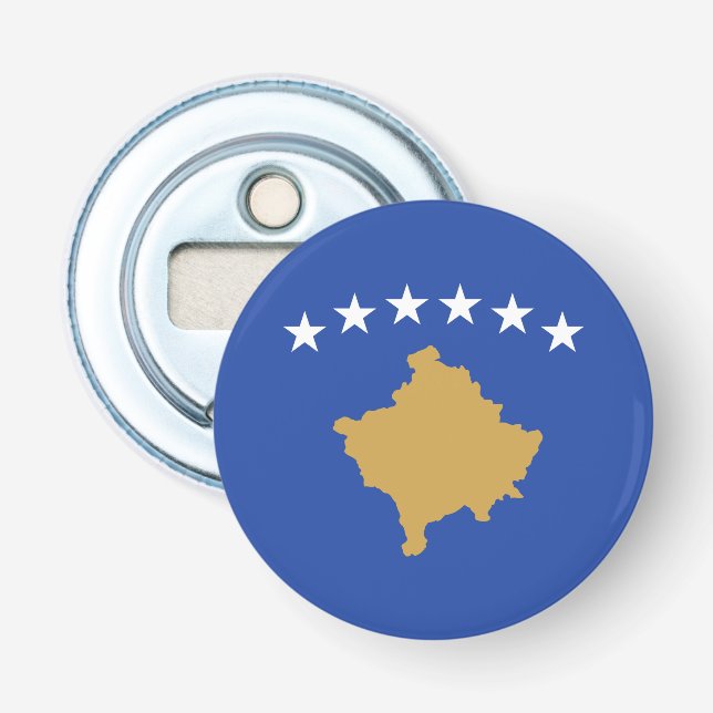 Kosovo-Flagge Flaschenöffner (Vorderseite)