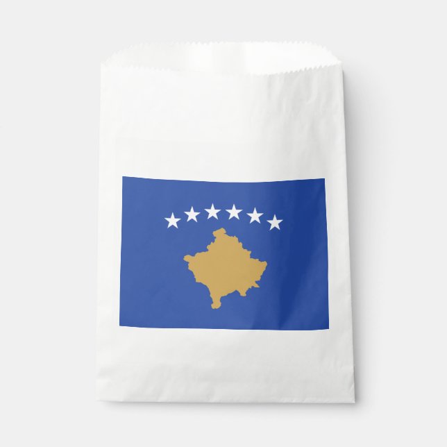 Kosovo-Flagge Geschenktütchen (Vorderseite)