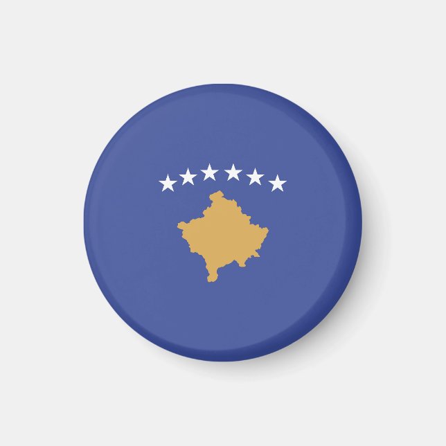 Kosovo-Flagge Magnet (Vorne)