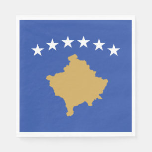 Kosovo-Flagge Serviette