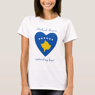 Kosovo-Flagge Sweetheart T-Shirt