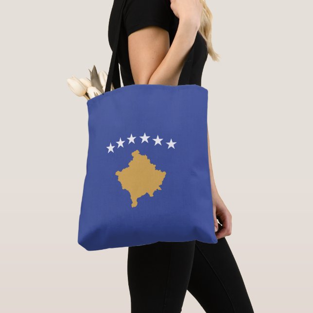 Kosovo-Flagge Tasche (Von Nahem)