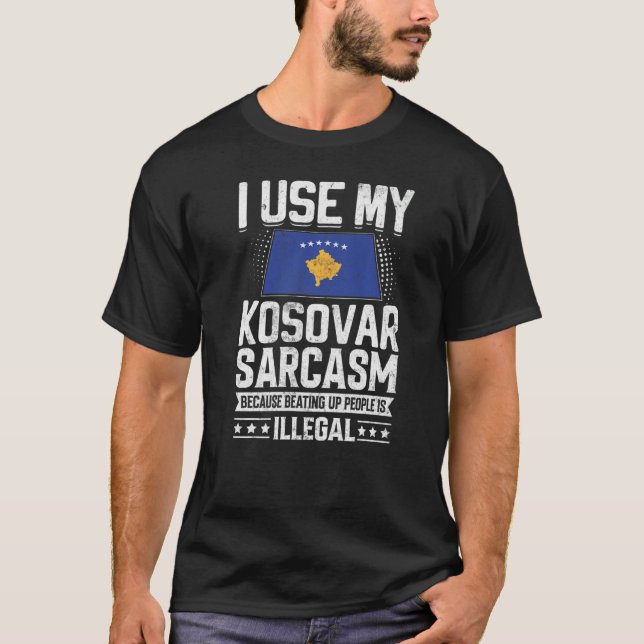 Kosovo-Flaggenstaaten für Kosovo-Männer und Frauen T-Shirt (Vorderseite)