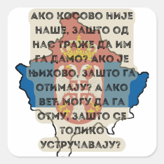 Kosovo Je Srbija Aufkleber