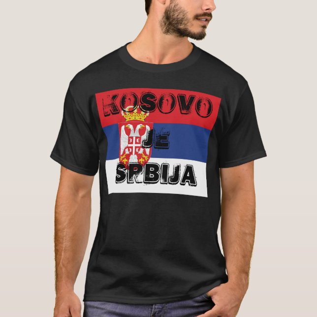 KOSOVO JE SRBIJA T-Shirt (Vorderseite)