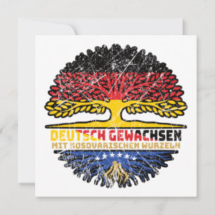 Kosovo Kosovarisch Deutsch Deutschland Baum Wurzel Karte