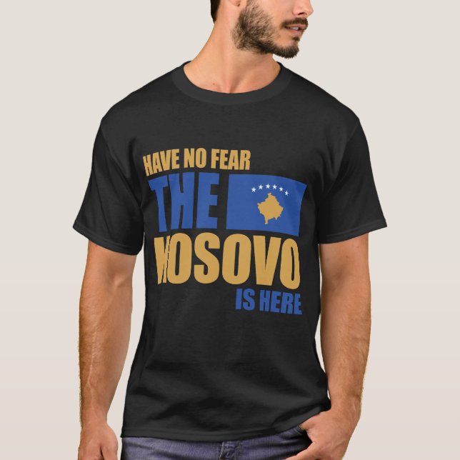 Kosovo, Kosovo-Flagge, Flagge des Kosovo. T-Shirt (Vorderseite)