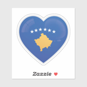 Kosovo-Liebesikone Aufkleber