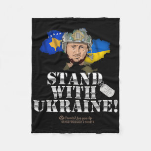 Kosovo steht mit der Ukraine Volodymyr Zelenskyy F Fleecedecke