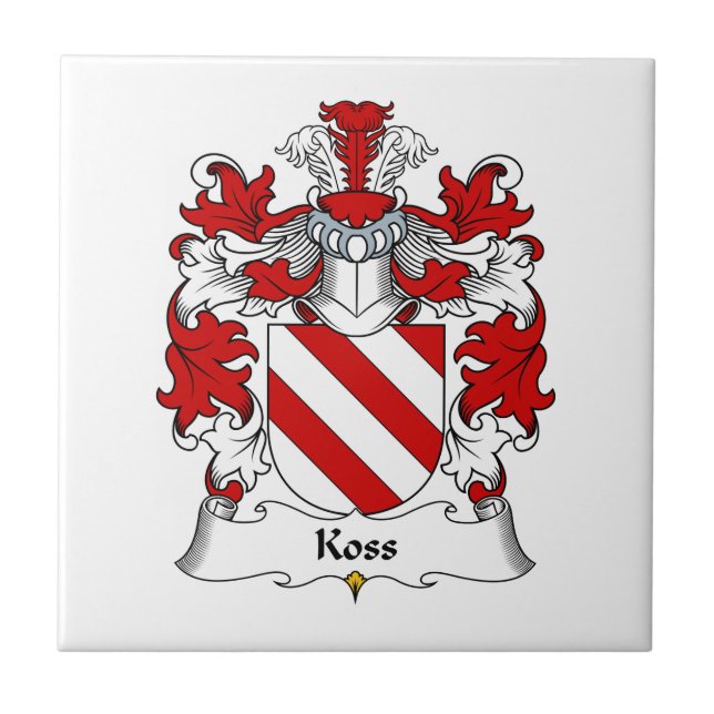 Koss Familienwappen Fliese (Vorderseite)