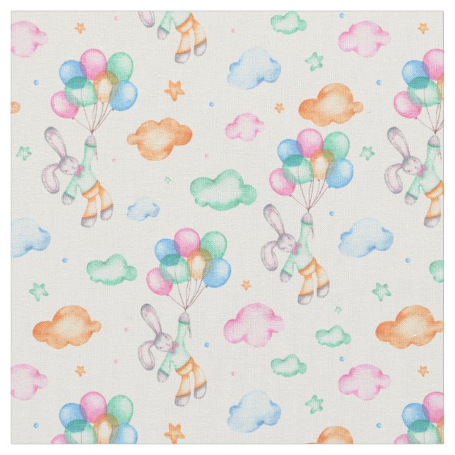 Kostbare Bunnies Fabric Stoff (Nahaufnahme)