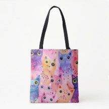 Kostbare bunte Katzentuppe | Whimsical Feline