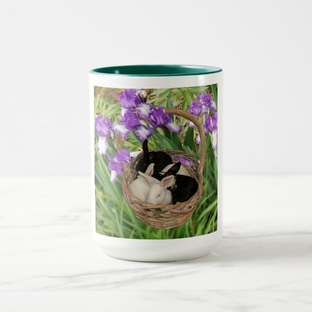 Kostbare Körbe für Baby Bunnies Tasse (Zentrum)