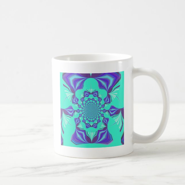 Kostbares Blau Kaffeetasse (Rechts)