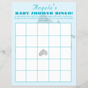 Kostbares Bündel Jungen-Baby-Shower-Bingo Flyer