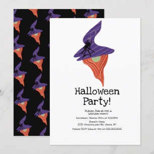 Kosten Halloween-Party-Gnom-Doodle Einladung