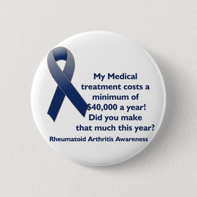 Kosten Medizin-Arthritis-Bewusstsein Button (Vorderseite)