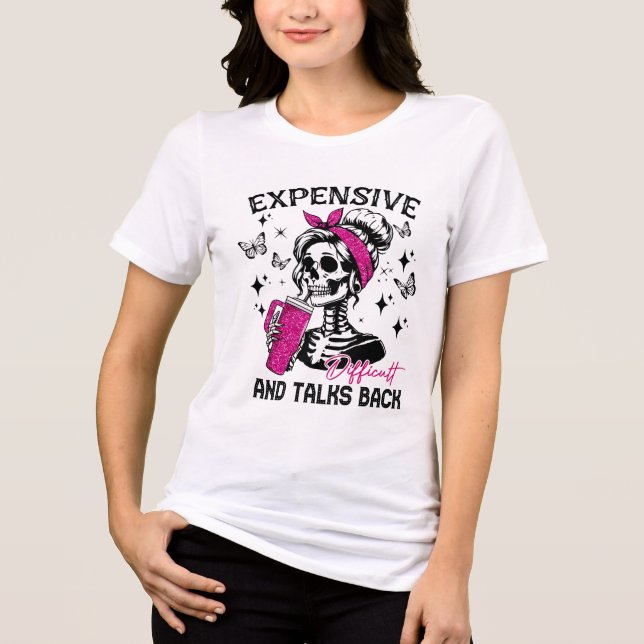 Kosten und Gespräche für Frauen Tri-Blend Shirt (Vorderseite)