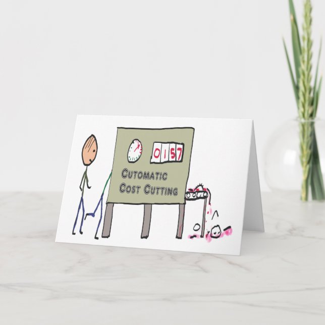 Kosteneinsparung Karte (Vorderseite)