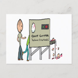 Kosteneinsparung Postkarte