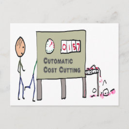 Kosteneinsparung Postkarte
