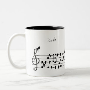 Kostenfrei als Vogel anpassbar Zweifarbige Tasse