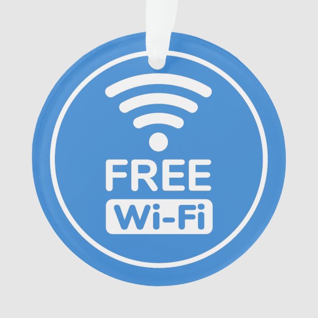 Kostenfreies WLAN Ornament (Vorderseite)