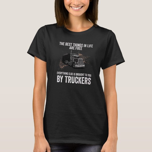 Kostengünstige Preise für LKW-Fahrer T-Shirt (Vorderseite)