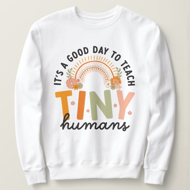 Kostenkatalog für Preschool-Lehrer von Retro Boho Sweatshirt (Design vorne)