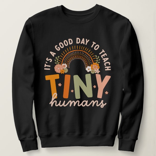 Kostenkatalog für Preschool-Lehrer von Retro Boho Sweatshirt (Design vorne)