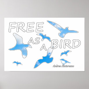 Kostenlos als Vogel 2 Poster