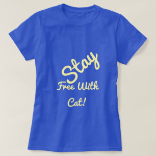 Kostenlos mit Katze Funny Niedlich Personalisiert T-Shirt