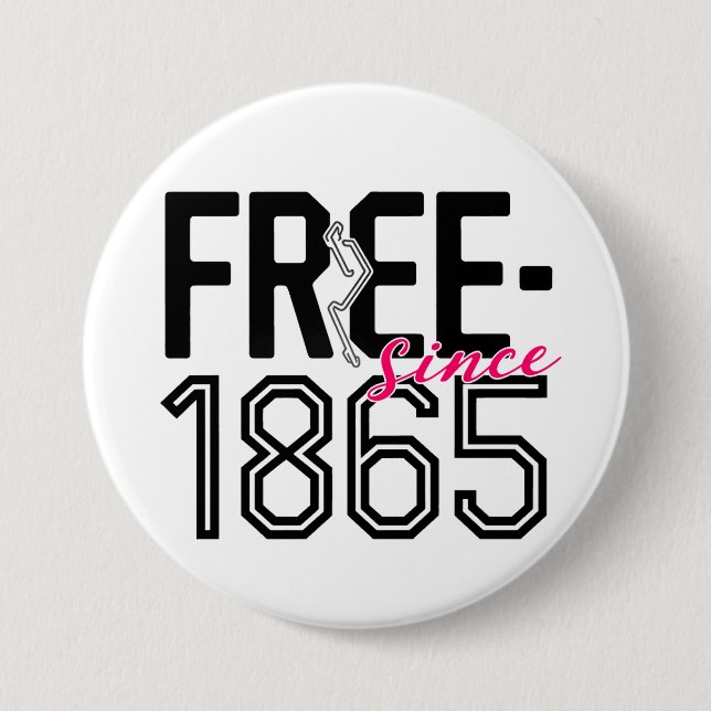 KOSTENLOS seit 1865 19. Button (Vorderseite)