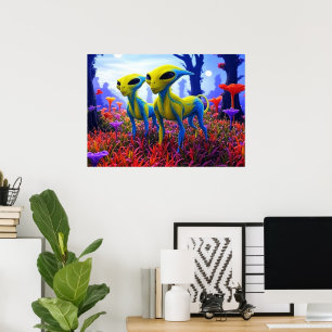 Kostenlos streunende KI-Aliens  Poster