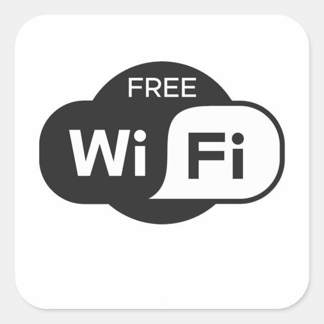 Kostenlose Aufkleber zum Wifi-Platz (Vorderseite)