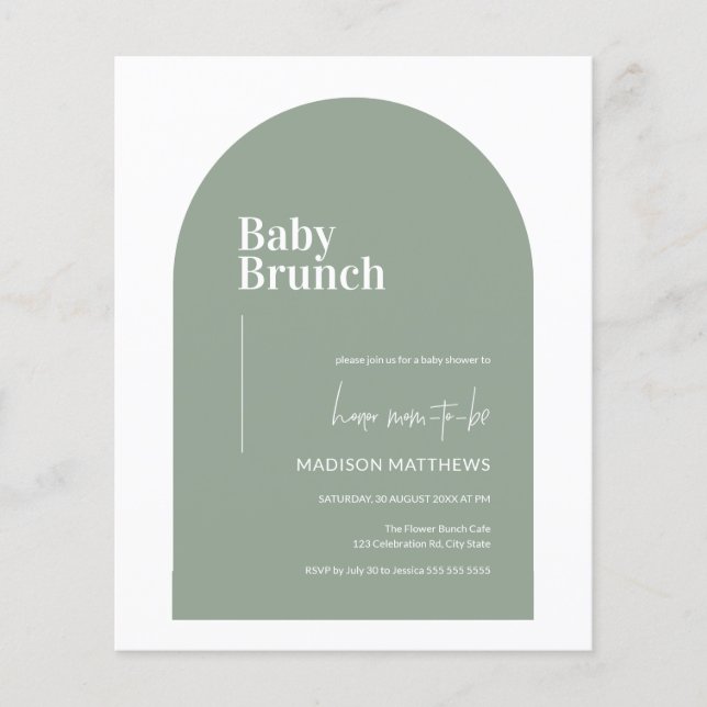 Kostenlose Babybrunch-Babydusche auf der Verpackun (Vorderseite)