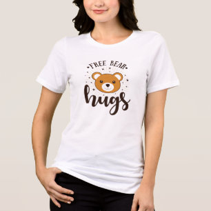 Kostenlose Bärenumarmungen Cute Ästhetik Teddy T-S Tri-Blend Shirt