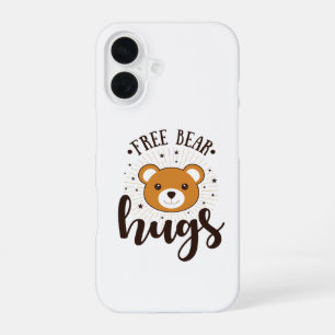 Kostenlose Bärenumarmungen Süßer Teddy Ästhetik iP iPhone 16 Hülle