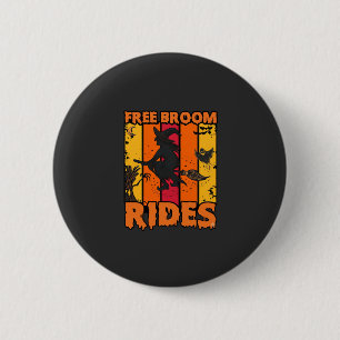 Kostenlose Besenfahrten Halloween Fliegende Hexe G Button