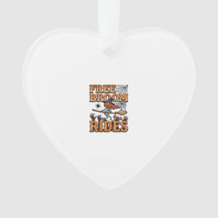 Kostenlose Besenfahrten Halloween Hexe Skelett Des Ornament