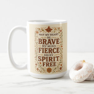 Kostenlose Bohemische Affirmation Zitat Art Kaffeetasse