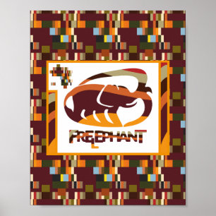 KOSTENLOSE ELEPHANT VON MASANSER PIXELAT POSTER
