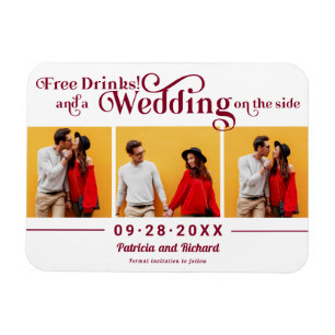 Kostenlose Getränke Hochzeit Termin Merkblatt 3 Fo Magnet