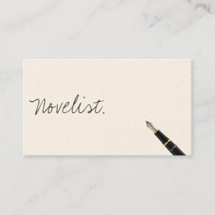 Kostenlose Handschriftenschrift Novelist Business  Visitenkarte