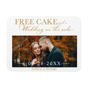 Kostenlose lustige Hochzeitstorte Foto zur Hochzei Magnet