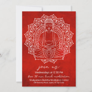 Kostenlose Mittagessen-Meditation Shakyamuni Buddh Einladung