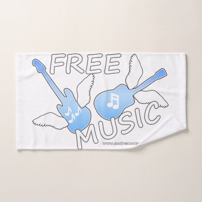 Kostenlose Musik Badhandtuch Set (Handtuch)