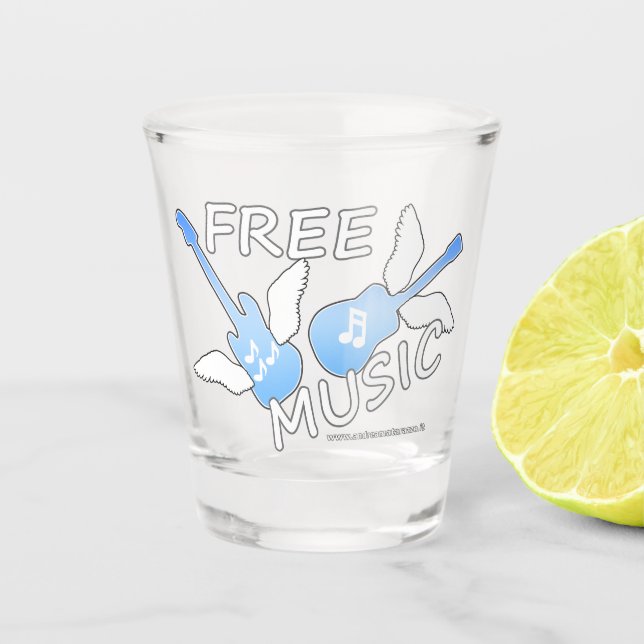 Kostenlose Musik Schnapsglas (Vorderseite)