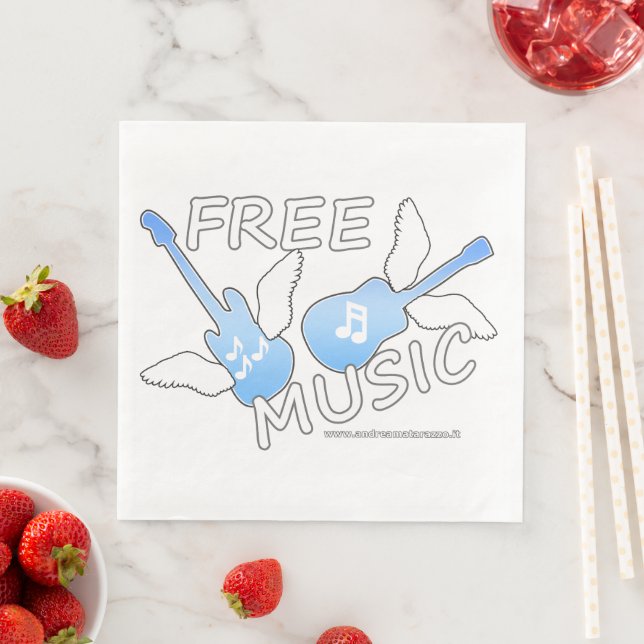 Kostenlose Musik Serviette (Beispiel)